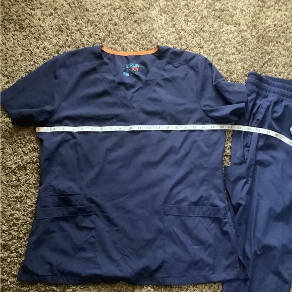Scrub joy dark blue set Size M - Picture 2 of 8